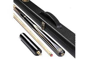 57 Inch 19 Oz Pool Cue Sticks with 2X 10mm Cue Tips Snooker Cue 8 Ball Pool Table Billiard Stick for Bar or House Included El