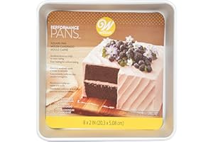 Wilton Performance Aluminum Square Cake and Brownie Pan, 8-Inch, Silver