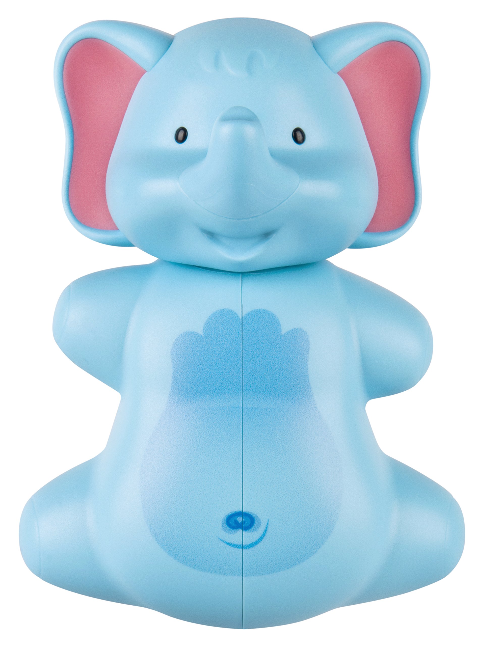 infinite by GEDA LABELS Fun Animal Toothbrush Holder Elephant – ABS and PVC, Blue, 7.5 x 5.5 cm