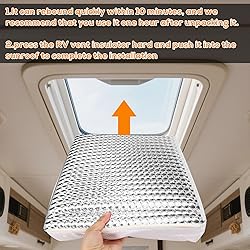 YUNVI RV Skylight Insulator 14x22x2.8,RV Vent Cover