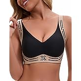 Womens Wireless Supportive Bra Push Up Seamless No Underwire Back Smoothing Full Coverage Bralette Soft Stretch Everyday Bra