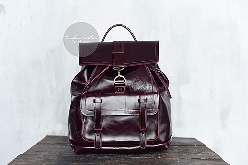 men's leather backpack amazon