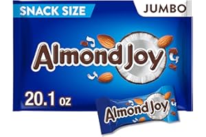 ALMOND JOY Coconut and Almond Chocolate Snack Size, Candy Jumbo Bag, 20.1 oz