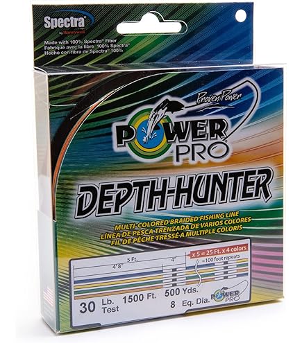 Power Pro Depth-Hunter Metered Line, 65 Pound/ 500 Yard