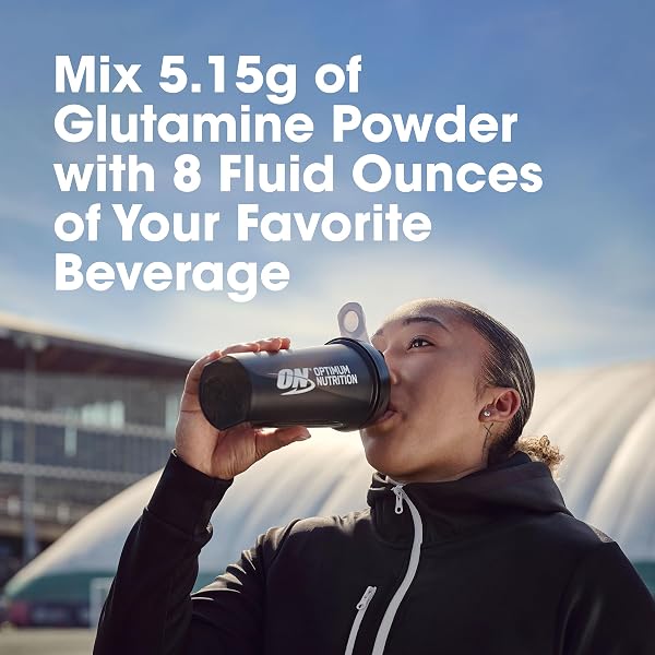 OPTIMUM NUTRITION L-GLUTAMINE MUSCLE RECOVERY POWDER, 10.6 OZ