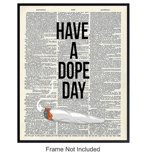 Amazon Com Dope Upcycled Dictionary Wall Decor Picture Unique