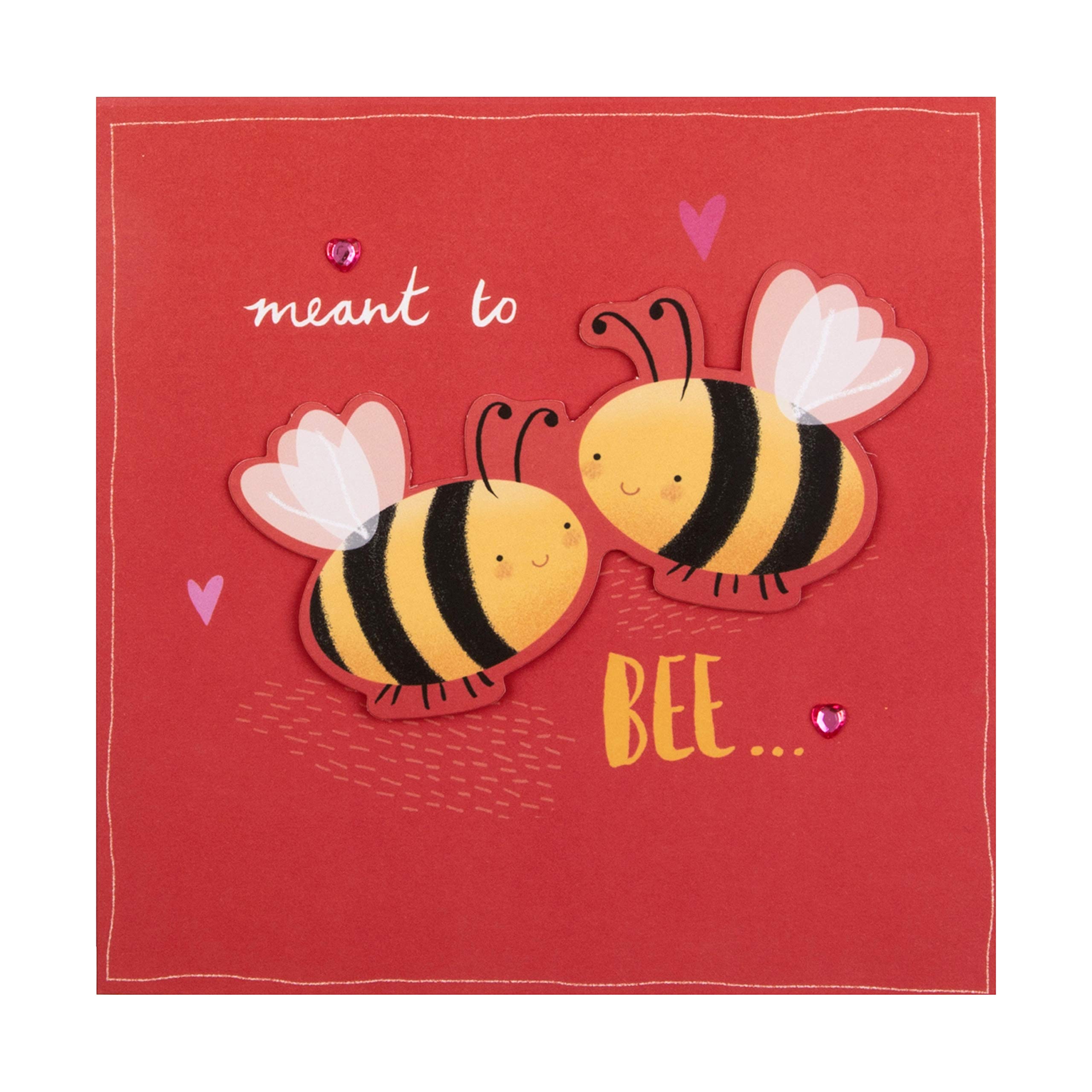 Hallmark Engagement Congratulations Card - Cute Contemporary Bee Design