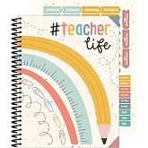 Carson Dellosa We Belong Teacher Planner 2026-2027, Undated 8" x 11" | Spiral Bound Lesson Plan Book with Stickers, Class Schedule, Weekly Calendar, Classroom Must Haves, Homeschool