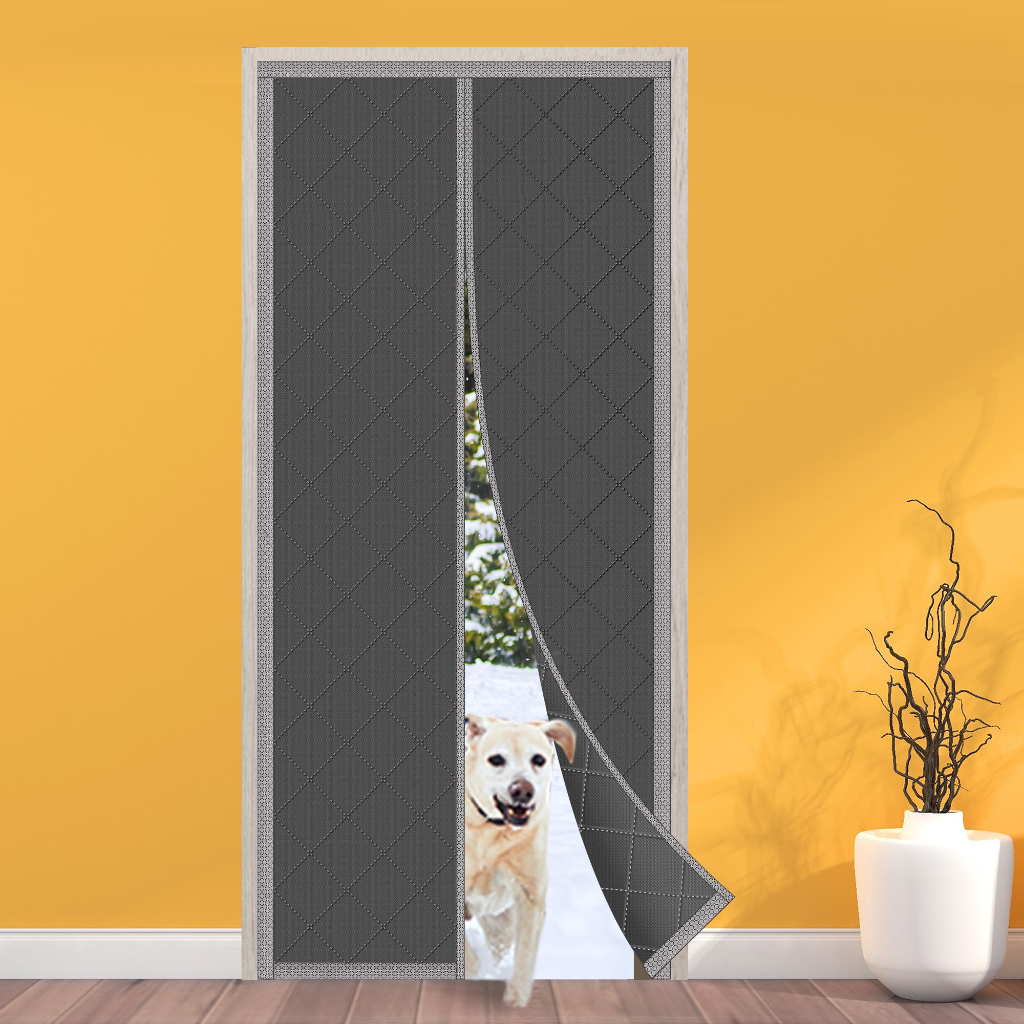 NABOWAN Magnetic Thermal Insulated Door Curtain for