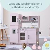 Kidoz Signature Kids Wooden Kitchen Large Playset Pink with Utensils view 8