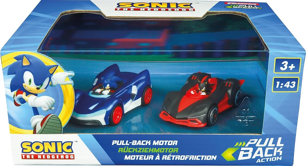 Pull & SPEED Carrera Sonic the Hedgehog 2 Vehicle Set 1:43 Scale