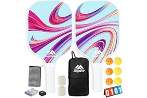JOYMOVE USAPA Approved Pickleball Paddles, Fiberglass Pickleball Paddles Set of 2/3 with Lightweight Pickleball Rackets, 4 Pickleballs and Pickleball Bag, Pickleball Gifts for Beginners