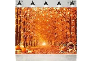 AINDEN Thanksgiving Backdrop, Fall Friendsgiving Photo Backdrop, Thanksgiving Banner Decorations for Party Photography