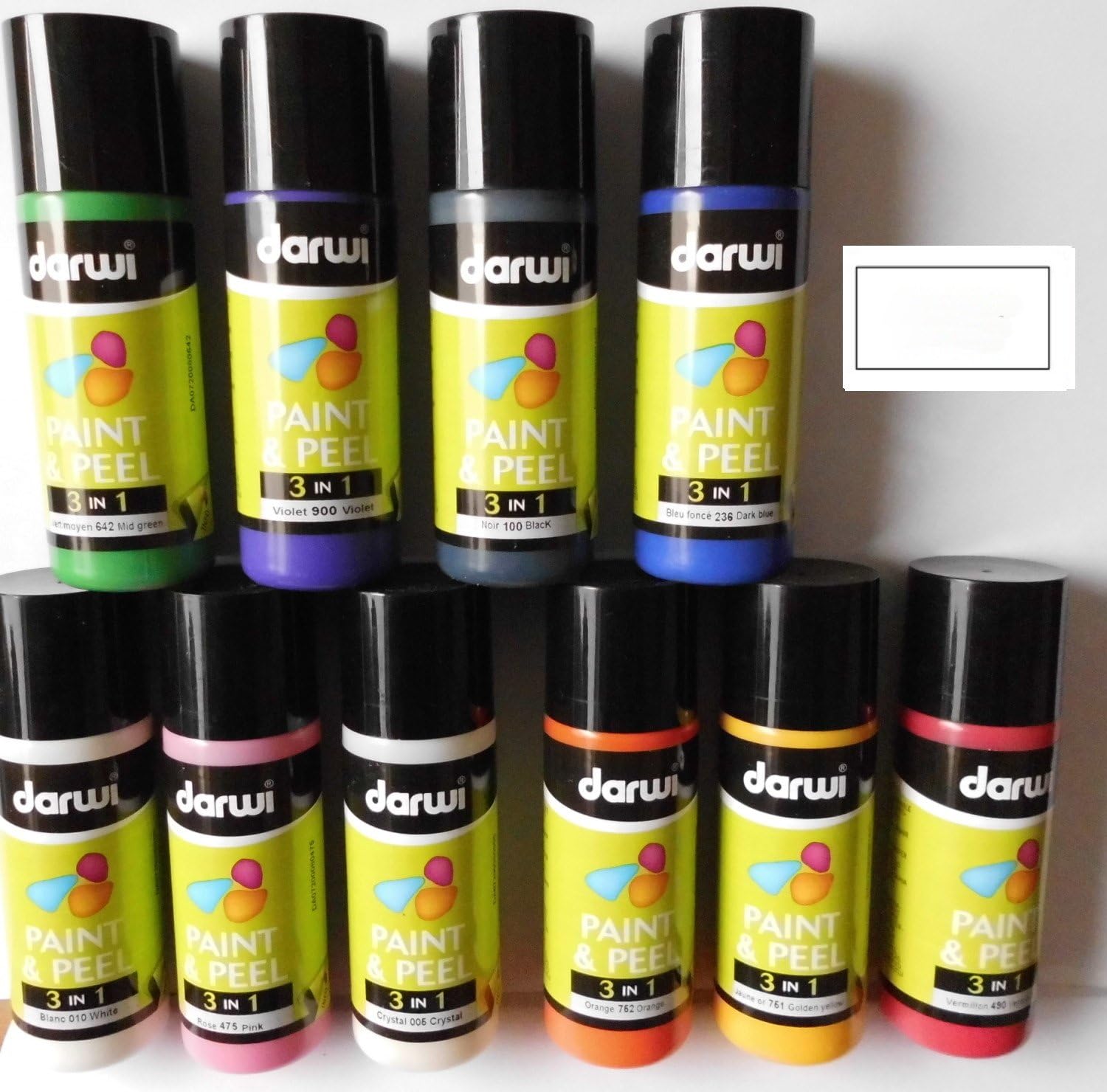 Darwi 3 en 1 paint &peel 80 ml blanc 010 Amazon.fr Cuisine & Maison