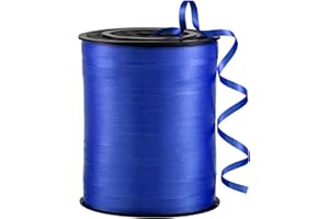 sxvblly Blue Curling Ribbon 3/16" Wide × 500 Yards Ribbon for Gift Wrapping Balloon String Birthday Party Decoration Ribbons 