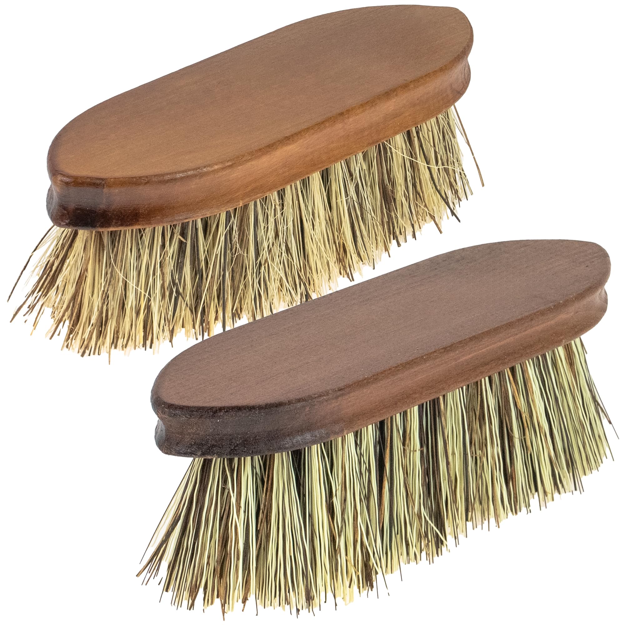 Horse Grooming Kit 2 Pack – Mane & Tail Detangler Brush Set with Soft & Stiff Bristles – Professional Horse Care Grooming Tools
