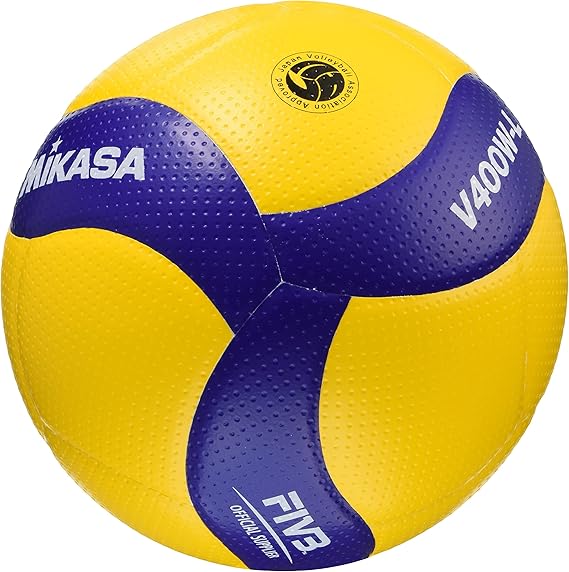 Amazon ミカサ Mikasa バレーボール 軽量4号 日本バレーボール協会検定球 小学生用 イエロー ブルー V400w L 推奨内圧0 3 Kgf ミカサ スポーツ アウトドア