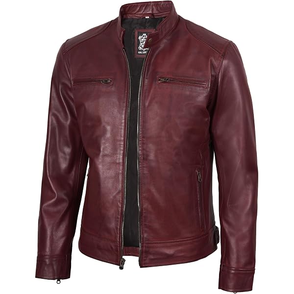70'S Bomber Real Leather Jacket Cherry Suede Classic Retro Biker