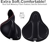 DAWAY C3 Memory Foam Bike Seat Cover Extra Soft Padded Comfort view 3