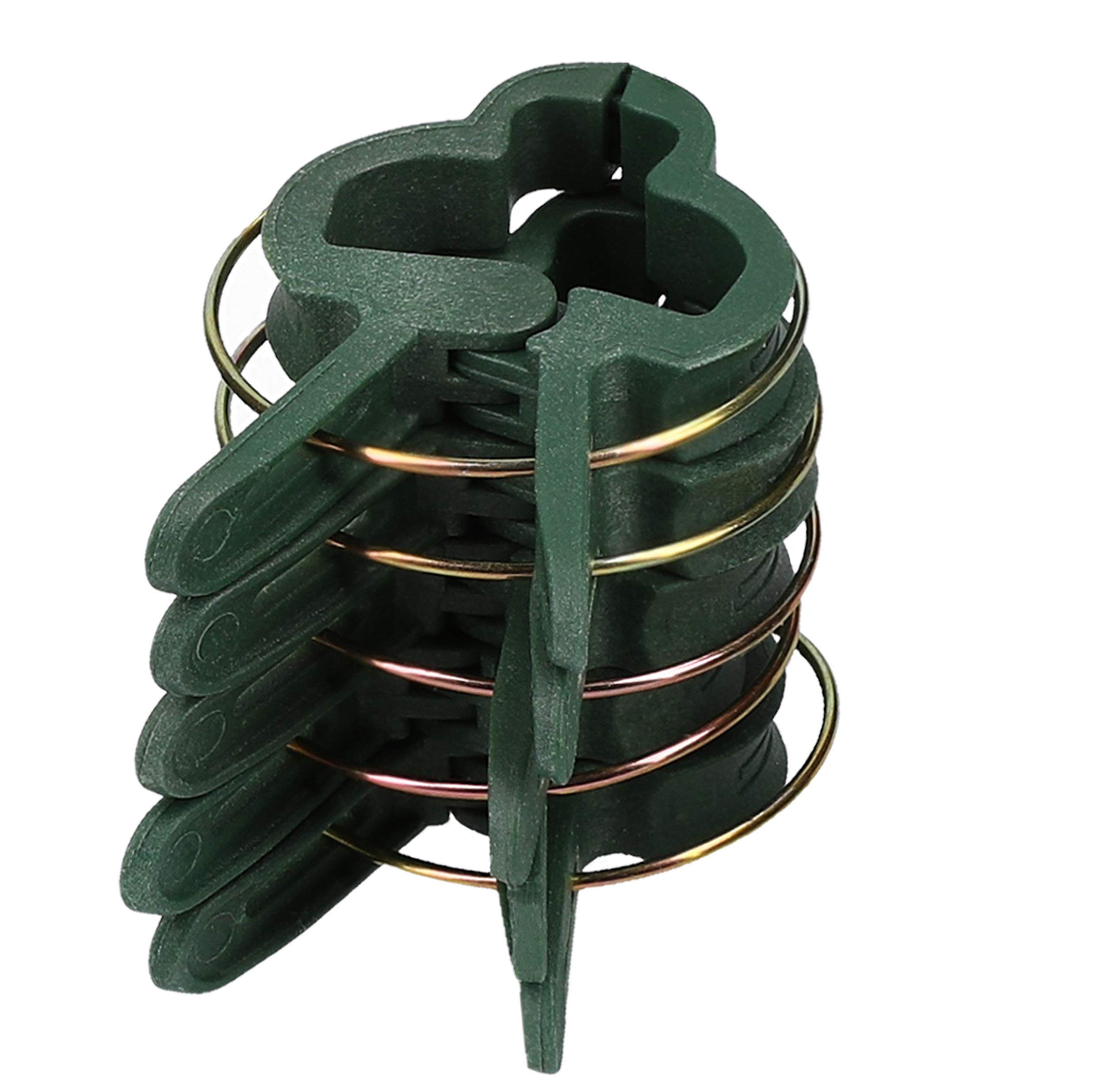 mumbi 100 x Plant Clips Plant Holders Plant Ties in Small, Garden Green