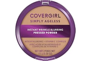 Covergirl Simply Ageless Instant Wrinkle Blurring Pressed Powder, Buff Beige, 0.39 Oz.