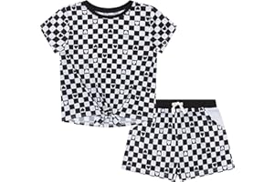 US Angels Girls Pajamas Set- Comfortable & Soft- Girls pajamas size 10-12, girls pjs size 14-16, girls sleepwear size 7-8