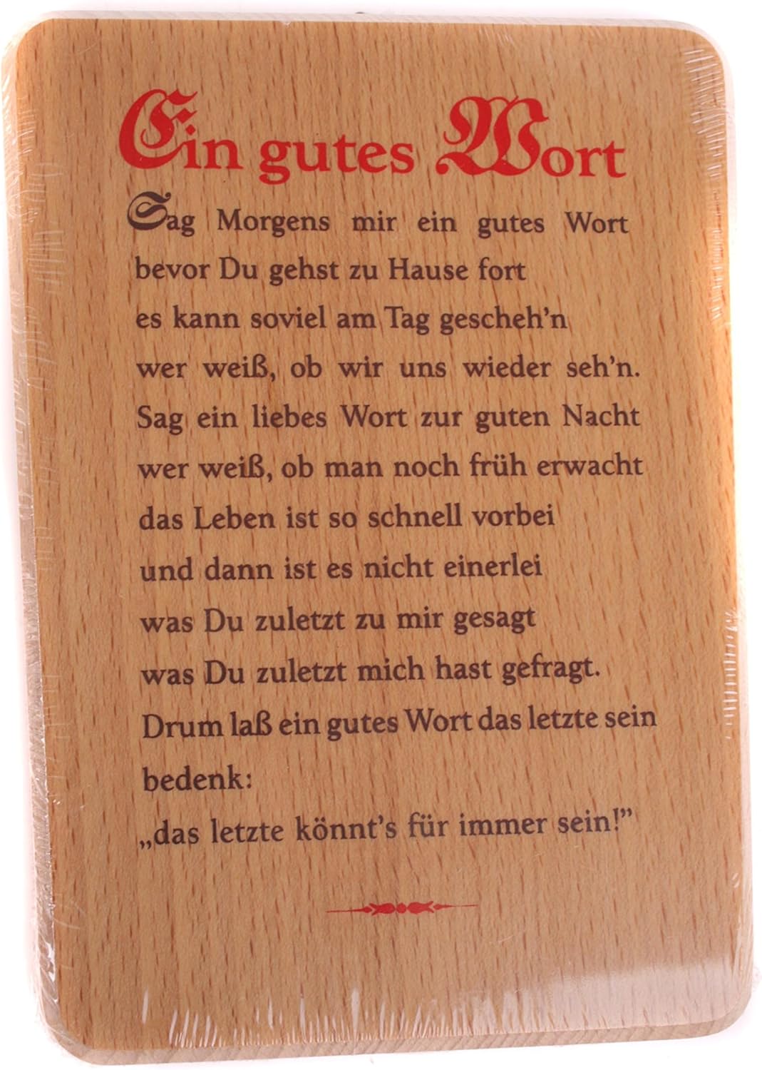 Haussegen Holzspruch Sag Morgens Mir Ein Gutes Wort Amazon De Kuche Haushalt