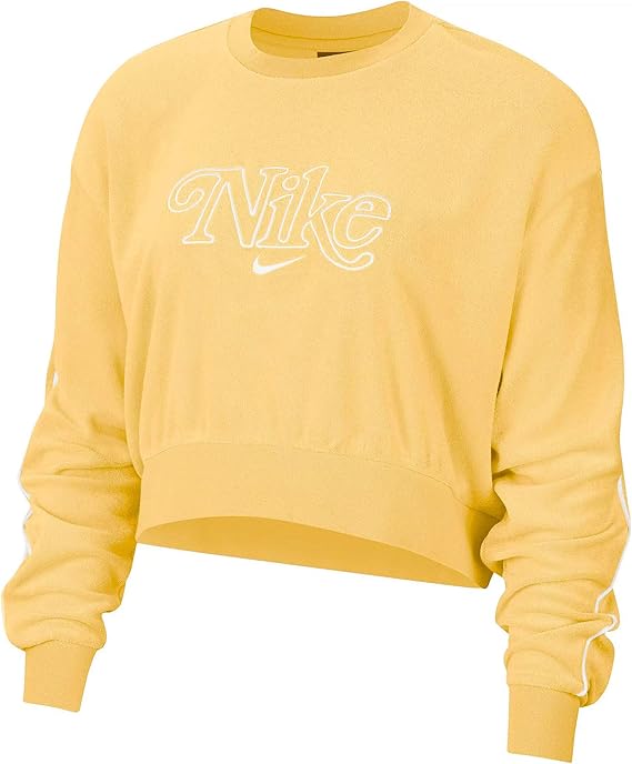 Amazon Co Jp ナイキ レディース スポーツウェア レトロ フェム クルー テリー Cj2485 795 サイズ S 服 ファッション小物
