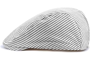 Hat Men's Spring and Autumn Korean Striped Retro Beret