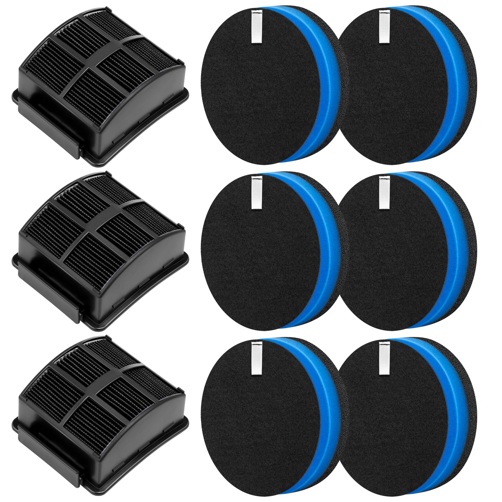 Photo 1 of 2998 Filter Replacement Kit Compatible with Bissell 2998 Multiclean Lift-Off Pet Vacuum, Fit for Bissell 2998 2999 2849 3000 3057 28492 31259 3399 2852 31269 3125W Vacuum, Part 1625641 (3+6 Pack)