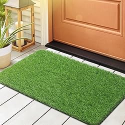 LINLA Artificial Grass Door Mat, 32x20 inches