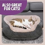Rosewood Rosewood Jumbo Cord Plush Dog Bed Small 51x45cm Grey/Cream view 9