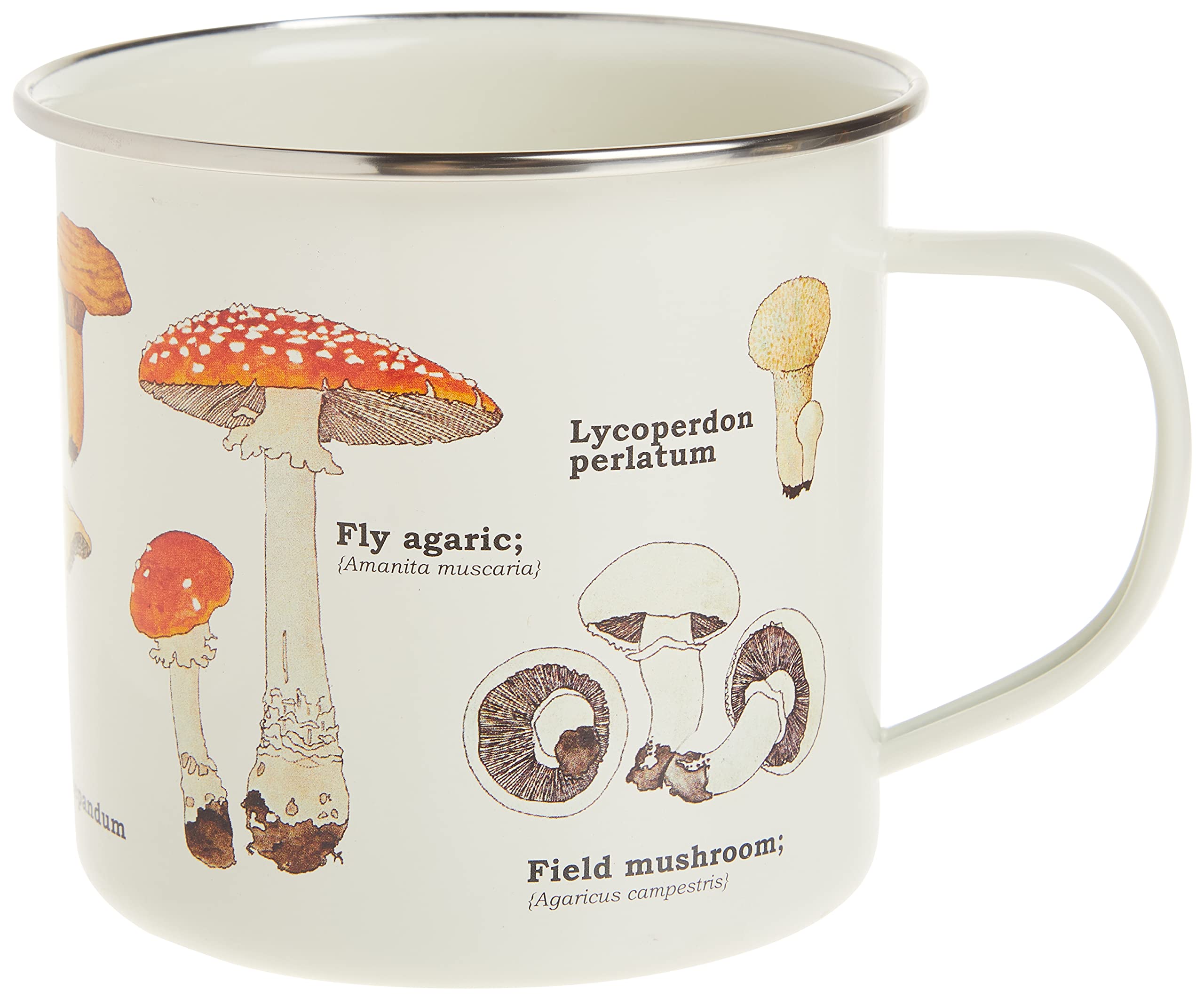 Gift Republic GR270058 Mushroom Enamel Mug, 500ml, 1 Count (Pack of 1) — image 1