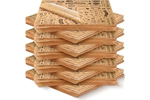 OUTUS 1000 Pcs 12 x 12 Inch Deli Wax Paper Sheets Grease Resistant Tray Basket Liners Newsprint Paper Water and Grease Proof Sandwich Wrapping Square Hot Dog Wrappers for Food Baking (Brown)