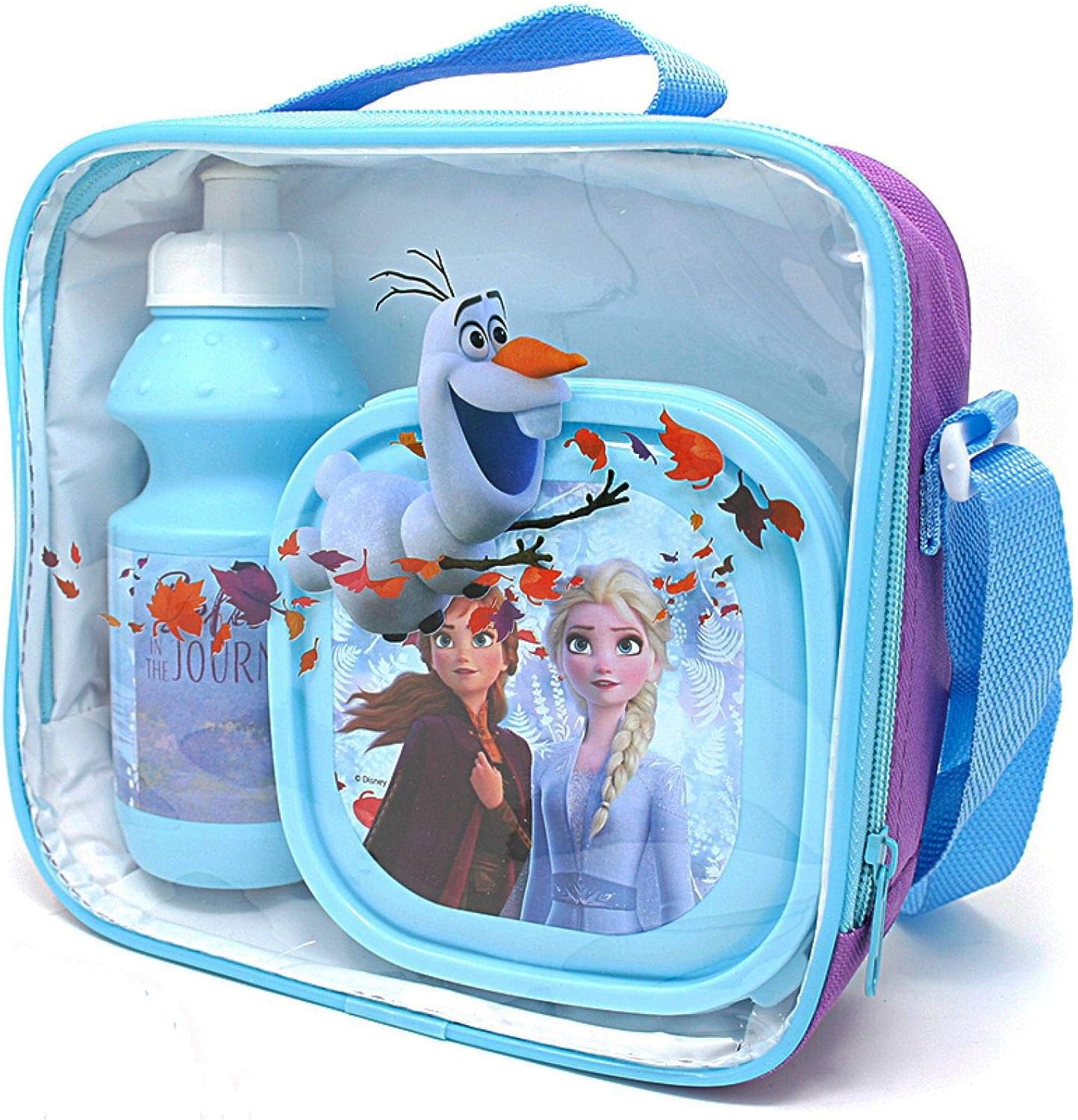 Disney Frozen Lunch Bag Kids 3 Piece Thermal School Lunch Set with Bottle BigaMart