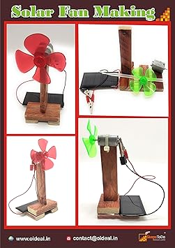 StepsToDo Solar Fan Making Kit | Do It Yourself Science Kit | STEM Learning Toy