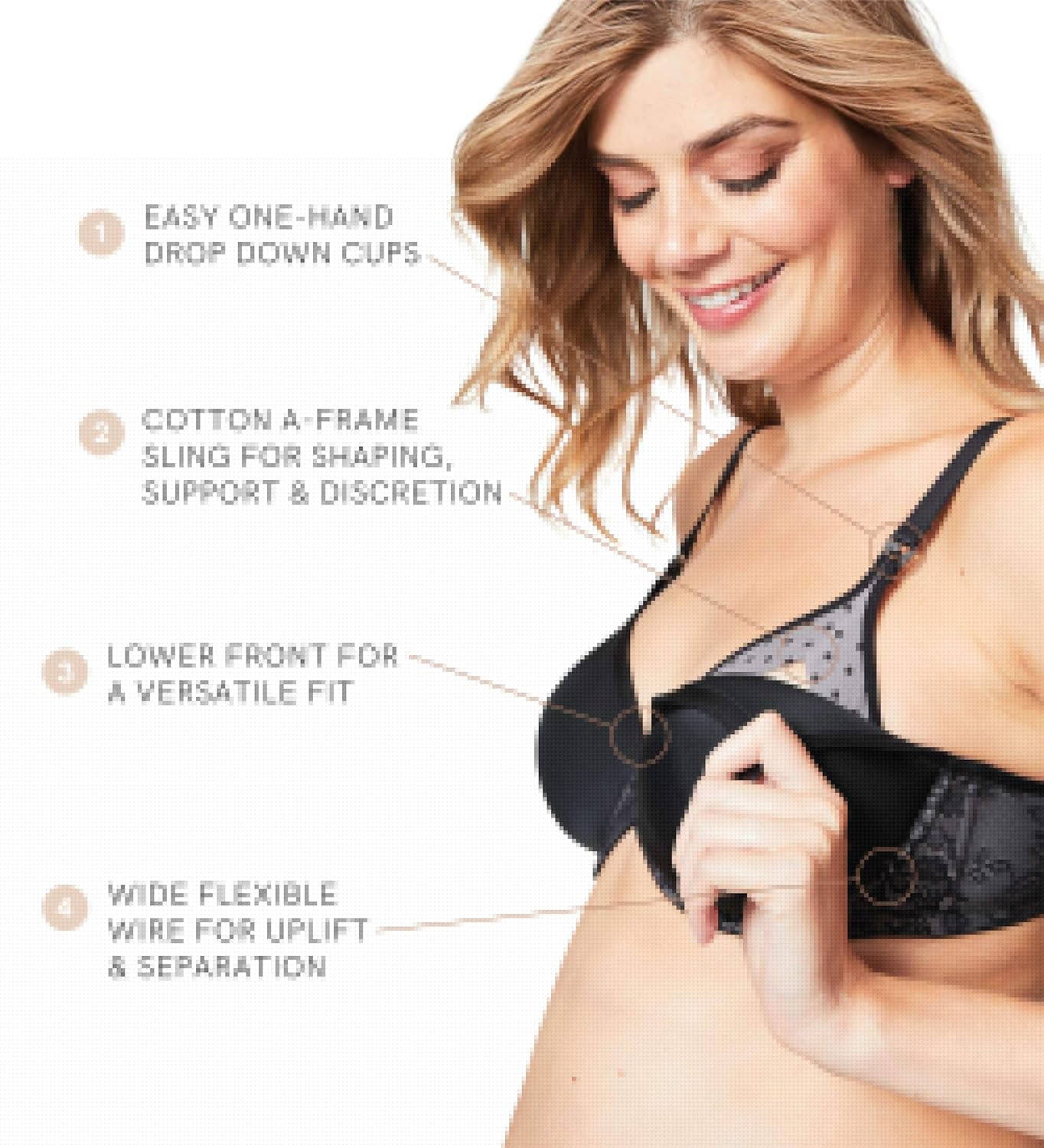 Cake Maternity Waffles Flexi Wire Nursing Bra for Breastfeeding, Supportive Pregnancy Maternity Bra at  Women’s Clothing store