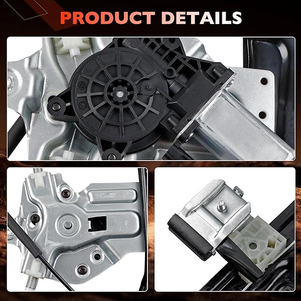 751-739 FRONT LEFT DRIVER SIDE POWER WINDOW REGULATOR WITH MOTOR(2 PINS) ASSEMBLY COMPATIBLE WITH 2012-2015 CHEVY CRUZE,2016 CRUZE LIMITED REPLACE# 95382556, 95265280, 95919259