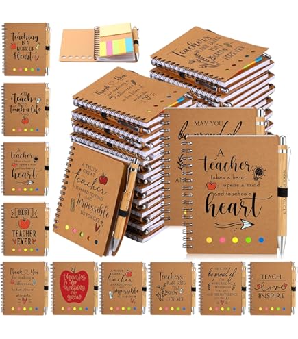 Inspirational Office Supplies 30 Sets Employee Appreciation Gifts - Inspirational Notebook, Pen & Sticky Note Bulk Pack Teacher Appreciation Gifts In Bulk
