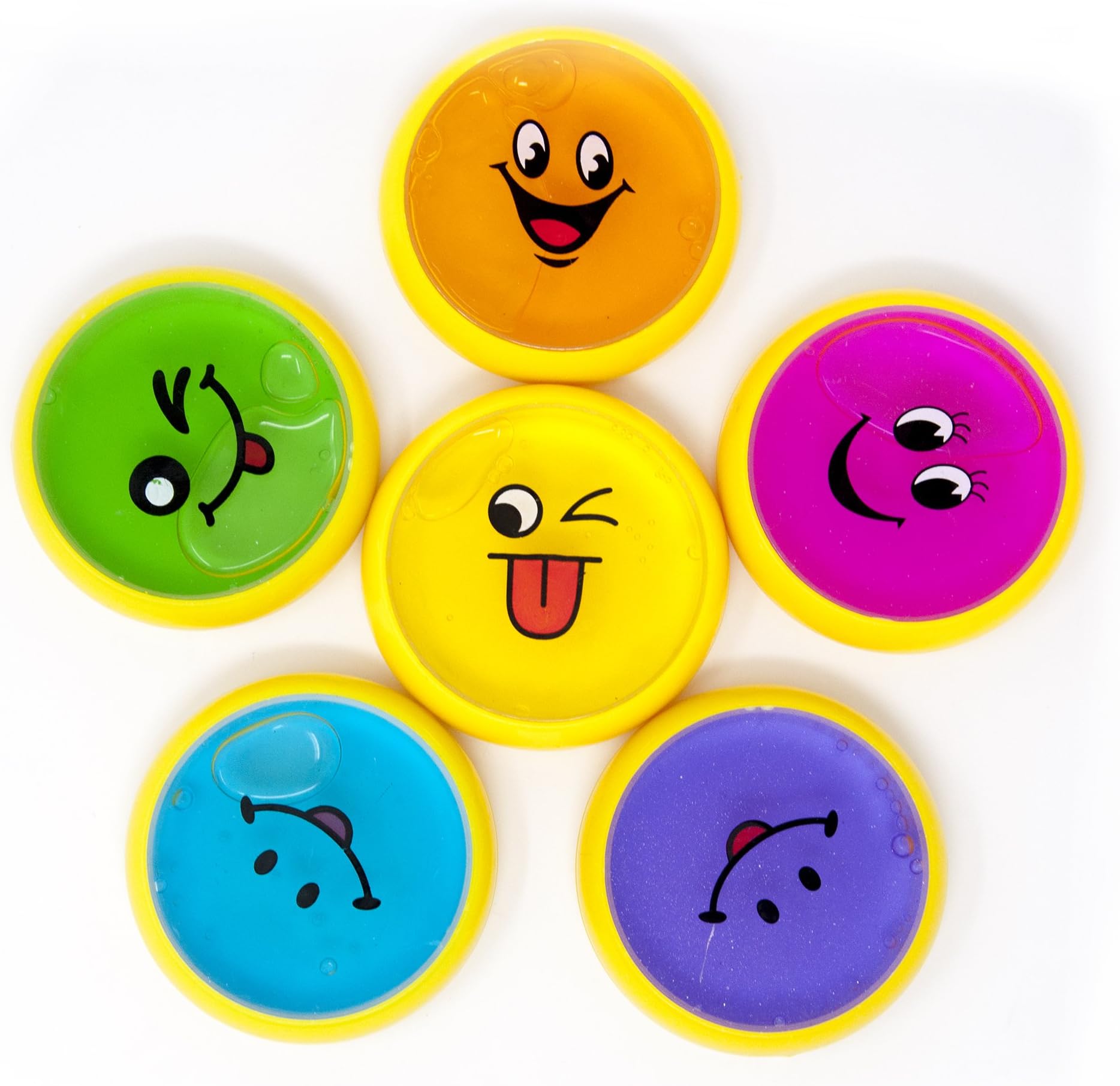 6 Pc. Pack 2017 KicksGear Party Favor Emoji Slime Value Deal (1 Color Each)