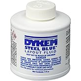 Dykem 80300 Steel Blue Layout Fluid, Brush-in-Cap (4oz)