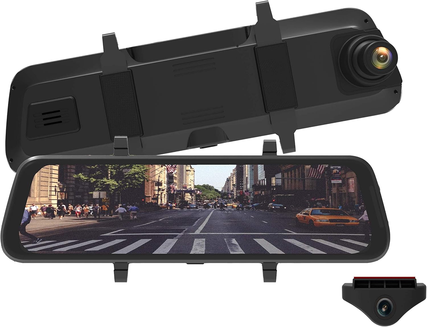 Mygekogear - Infiniview Lite, Touch Screen Rearview Mirror, Dash Cam, Back Up Camera, Sony Starvis Night Vision, 170 Wide Angle