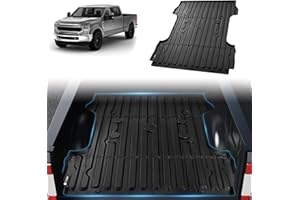 VEVOR Truck Bed Mat, Compatible with 2017-2024 Ford F250/F350, TPE Truck Bed Liner Mat Fits for 6.8 FT Bed, Thick and Heavy-D
