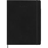 Moleskine 2026-27 18-Month Weekly Planner, XL, Black, Softcover | July 2026-December 2027 XL (7.5" x 9.75") 208-page weekly planner with weekly spreads, ruled notes pages, and stickers.