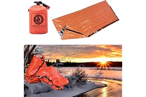 133 SUPPLY Emergency Sleeping Bags for Survival Sleeping Bag Emergency Sleeping Bag Emergency Bivy Sack Thermal Blankets Survival Gear Emergency Supplies Camping Hiking Gear Outdoor Life Disaster
