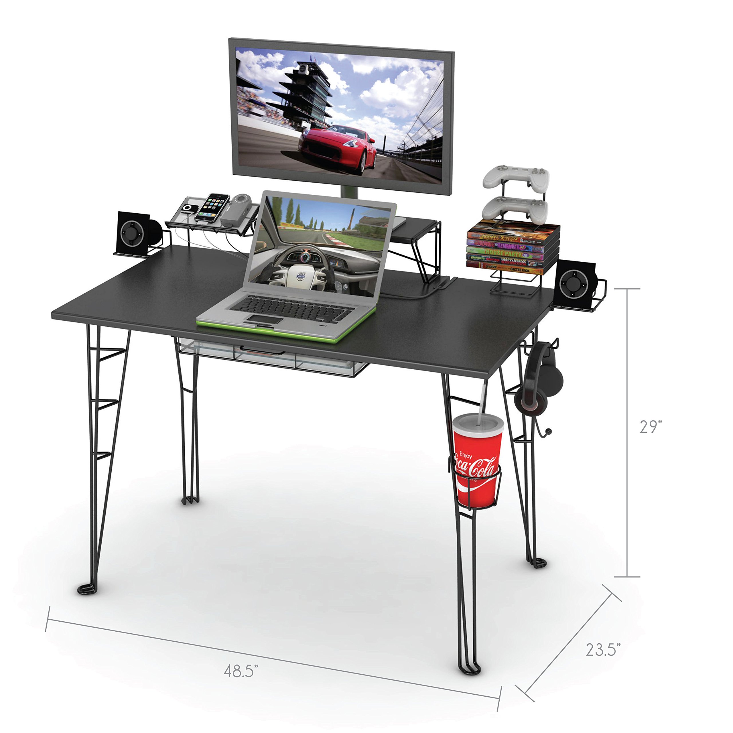 Atlantic Gaming Desk Gaming Computer Desk Amazon