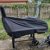 thumbnail image 2 of ICOVER Heavy Duty 600D Waterproof Smoker/Grill Cover For 60" Offset Smokers 2 of 9