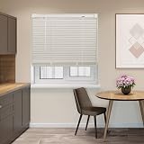 FURNISHED White Venetian Blinds 25mm PVC Slats Easy Fit 55W x 150L cm view 7