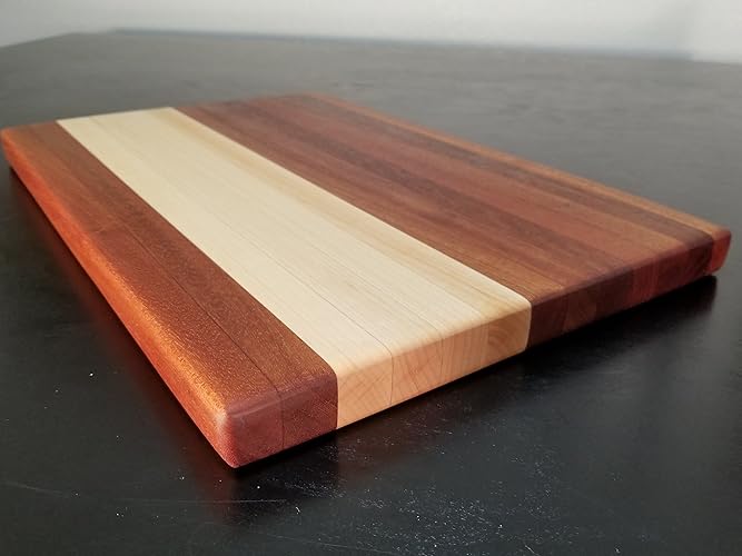 Mahogany and Maple Cutting Board Handmade