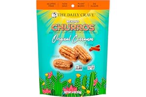 The Daily Crave Beyond Churros, Cinnamon, 4 Oz (Pack Of 6) Plant-Based, Dairy and Soy-Free, Gluten-Free, Non-GMO, Vegan, Multigrain